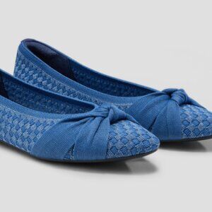 Almond-Toe Knotted Flats NWT (washable!)   EU40/9 woman